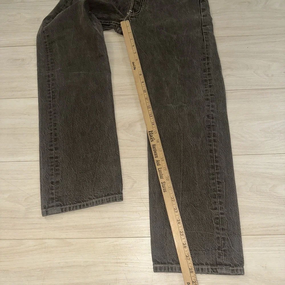 Vintage 90s Y2K Levi's 501 Brown‎ Denim Straight Leg Jeans Size 31x29 Faded